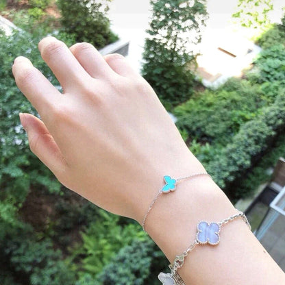 [CiCi]BUTTERFLY TURQUOISE BUTTERFLY BRACELET SILVER