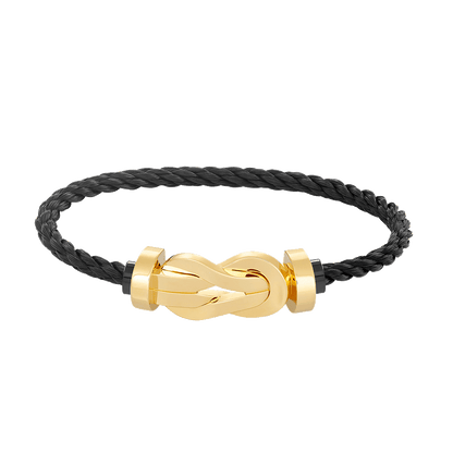[CiCi]CHANCE LARGE 8 FIGURE BUCKLE NO DIAMOND BRACELET GOLD