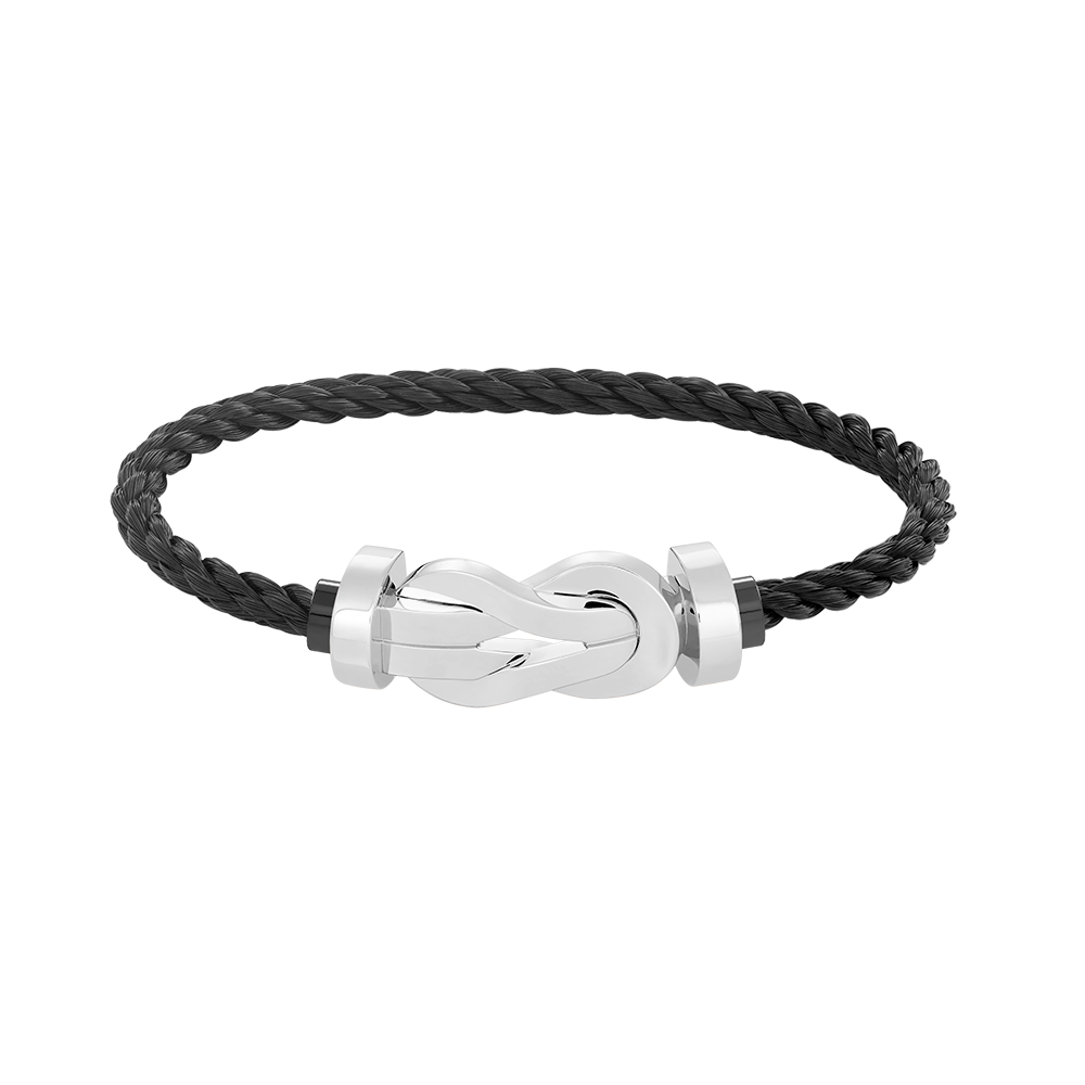 [CiCi]CHANCE LARGE 8 FIGURE BUCKLE NO DIAMOND BRACELET SILVER