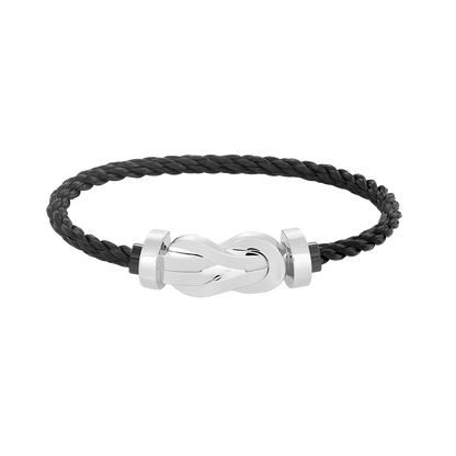 [CiCi]CHANCE LARGE 8 FIGURE BUCKLE NO DIAMOND BRACELET SILVER