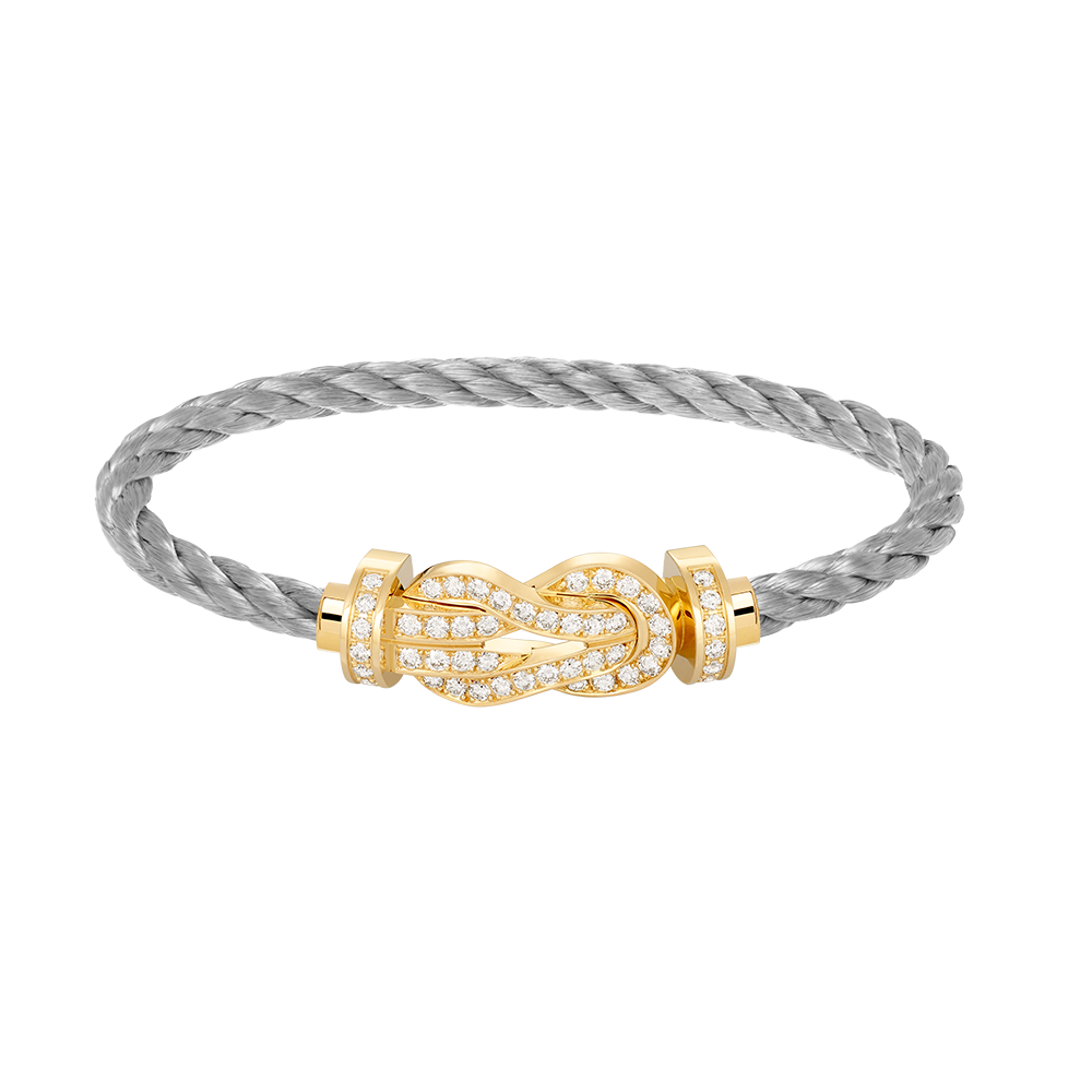 [CiCi]CHANCE LARGE 8 FIGURE BUCKLE FULLDIAMOND BRACELET GOLD