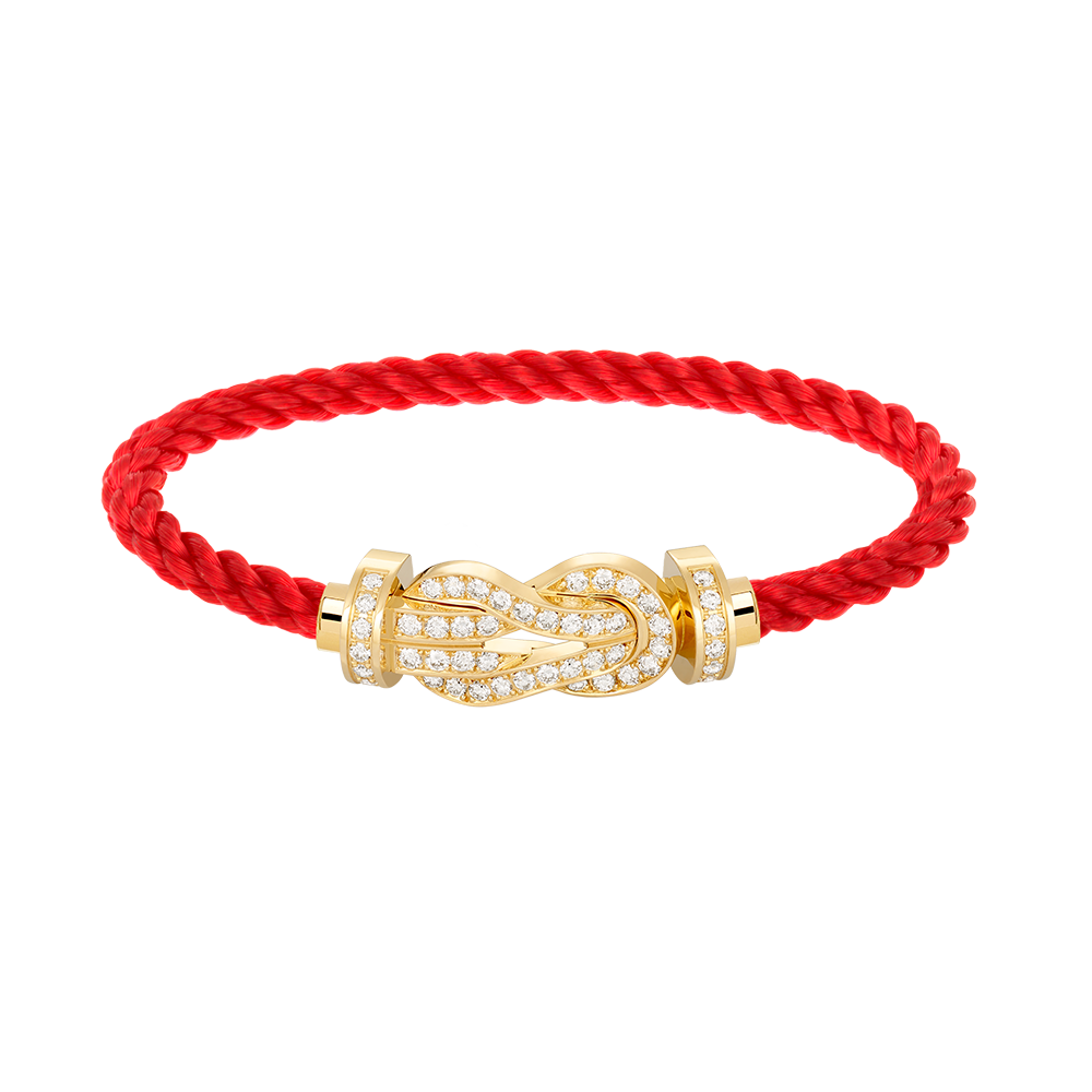 [CiCi]CHANCE LARGE 8 FIGURE BUCKLE FULLDIAMOND BRACELET GOLD