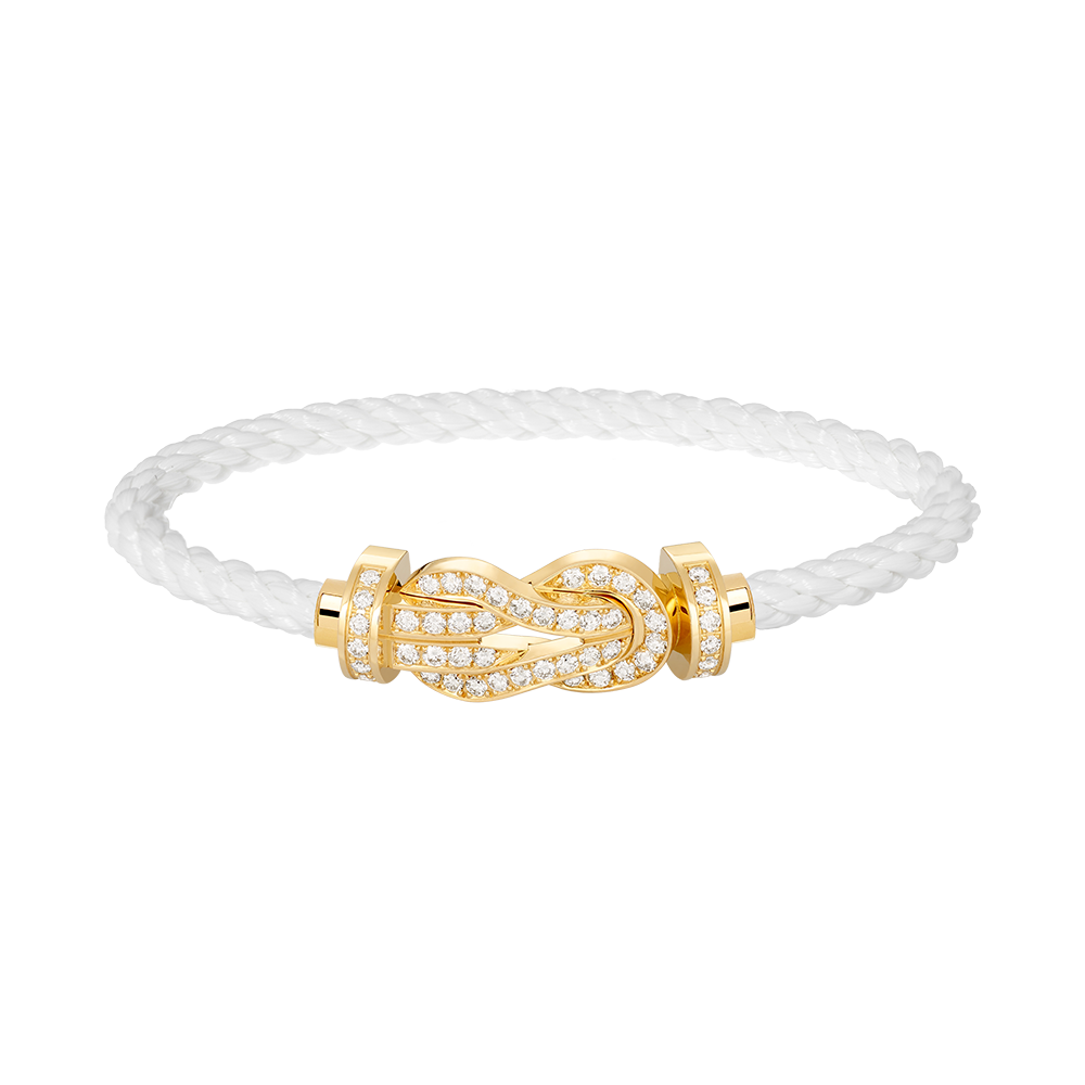 [CiCi]CHANCE LARGE 8 FIGURE BUCKLE FULLDIAMOND BRACELET GOLD