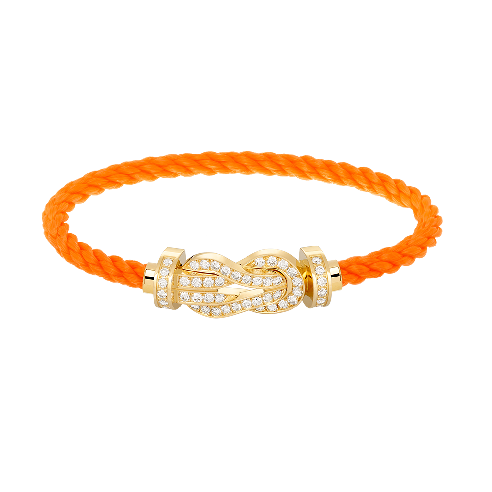 [CiCi]CHANCE LARGE 8 FIGURE BUCKLE FULLDIAMOND BRACELET GOLD