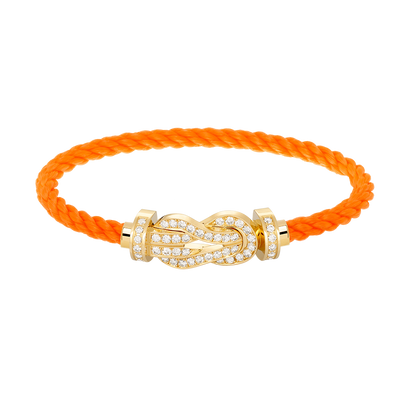 [CiCi]CHANCE LARGE 8 FIGURE BUCKLE FULLDIAMOND BRACELET GOLD