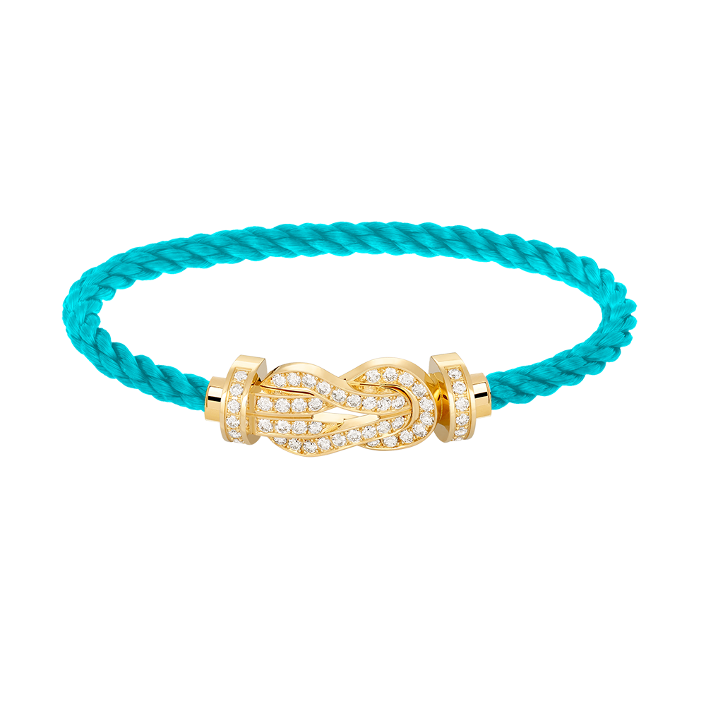 [CiCi]CHANCE LARGE 8 FIGURE BUCKLE FULLDIAMOND BRACELET GOLD