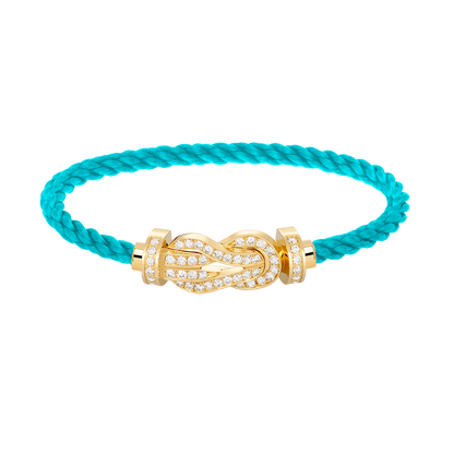 [CiCi]CHANCE LARGE 8 FIGURE BUCKLE FULLDIAMOND BRACELET GOLD