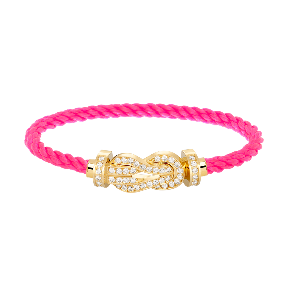 [CiCi]CHANCE LARGE 8 FIGURE BUCKLE FULLDIAMOND BRACELET GOLD