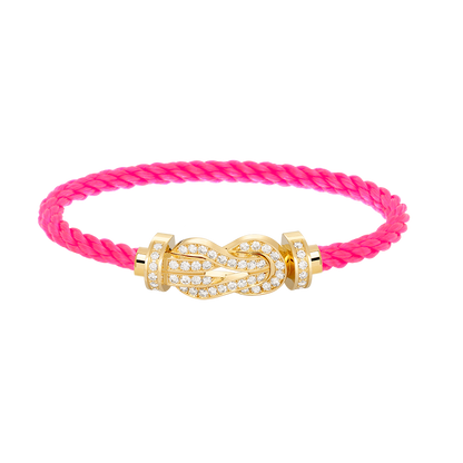 [CiCi]CHANCE LARGE 8 FIGURE BUCKLE FULLDIAMOND BRACELET GOLD