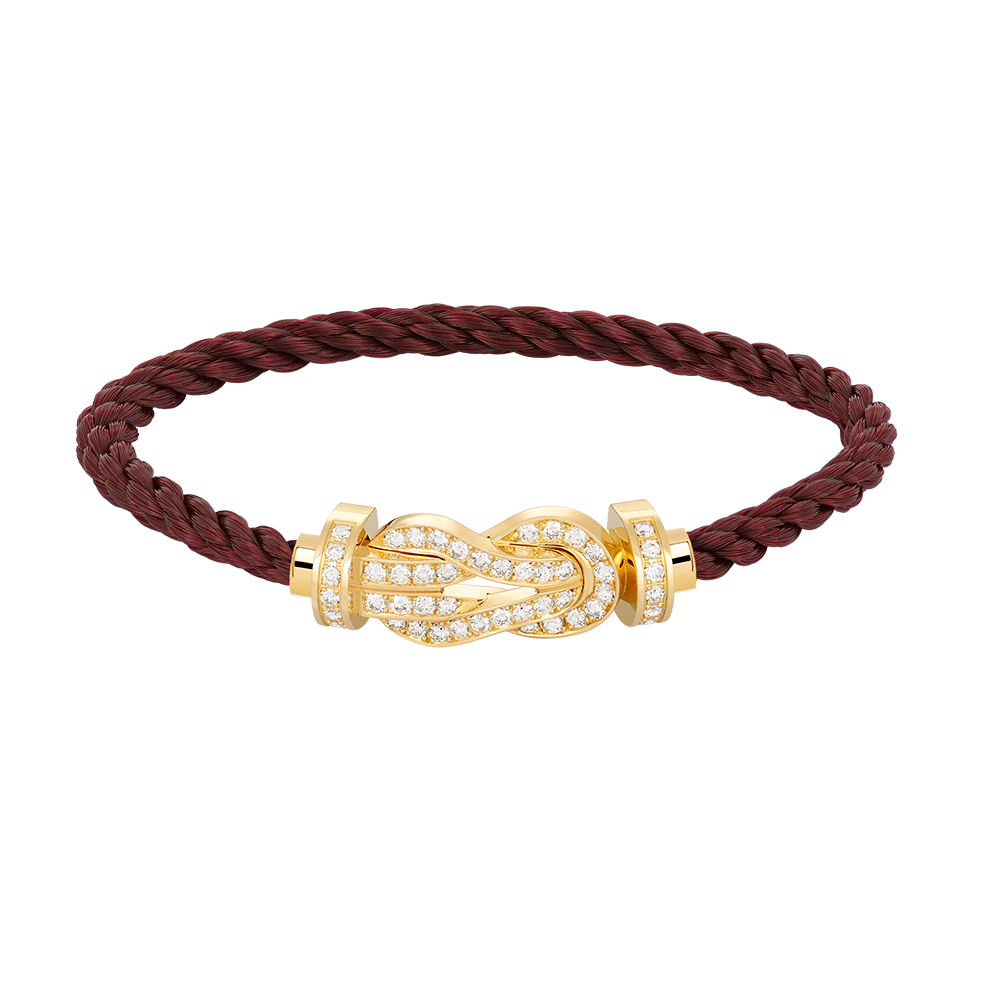 [CiCi]CHANCE LARGE 8 FIGURE BUCKLE FULLDIAMOND BRACELET GOLD