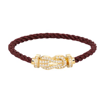 [CiCi]CHANCE LARGE 8 FIGURE BUCKLE FULLDIAMOND BRACELET GOLD