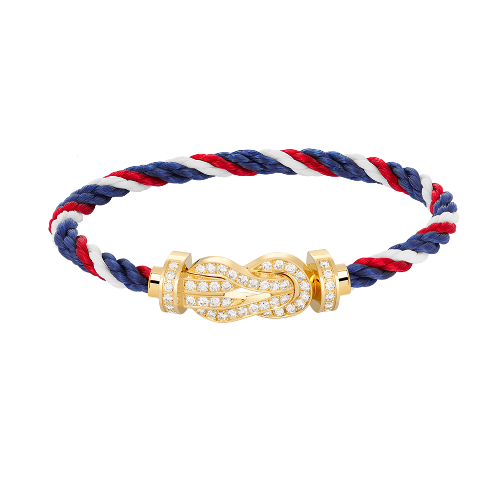 [CiCi]CHANCE LARGE 8 FIGURE BUCKLE FULLDIAMOND BRACELET GOLD