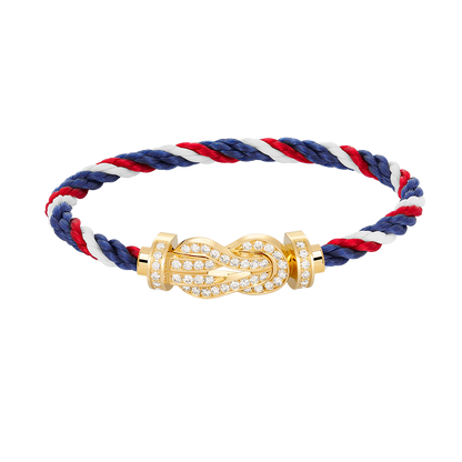 [CiCi]CHANCE LARGE 8 FIGURE BUCKLE FULLDIAMOND BRACELET GOLD