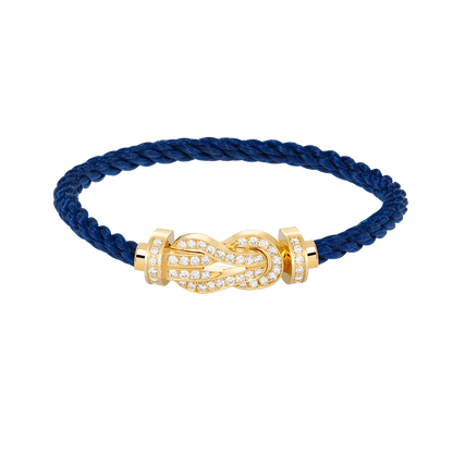 [CiCi]CHANCE LARGE 8 FIGURE BUCKLE FULLDIAMOND BRACELET GOLD