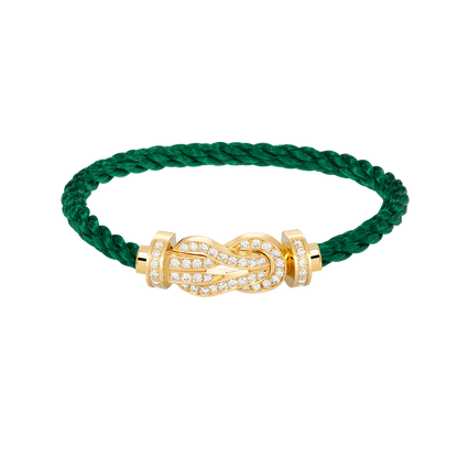 [CiCi]CHANCE LARGE 8 FIGURE BUCKLE FULLDIAMOND BRACELET GOLD