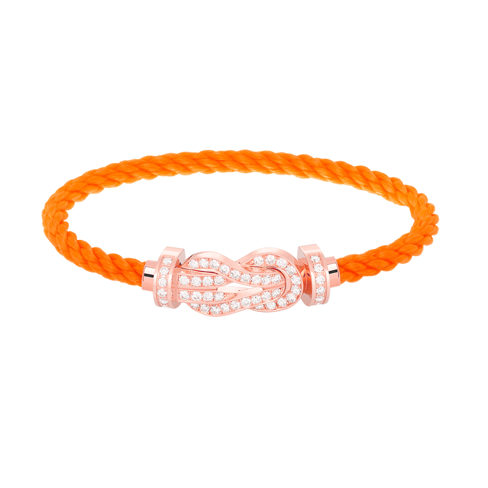[CiCi]CHANCE LARGE 8 FIGURE BUCKLE FULL DIAMOND BRACELET ROSE GOLD