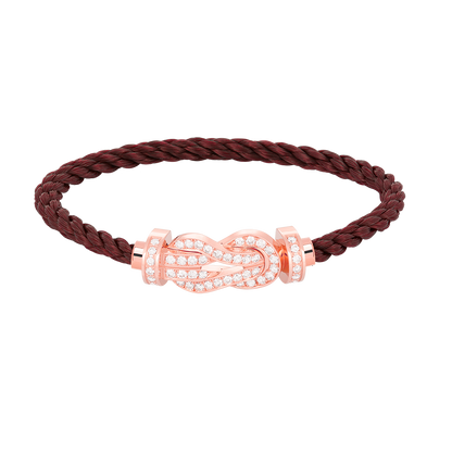 [CiCi]CHANCE LARGE 8 FIGURE BUCKLE FULL DIAMOND BRACELET ROSE GOLD