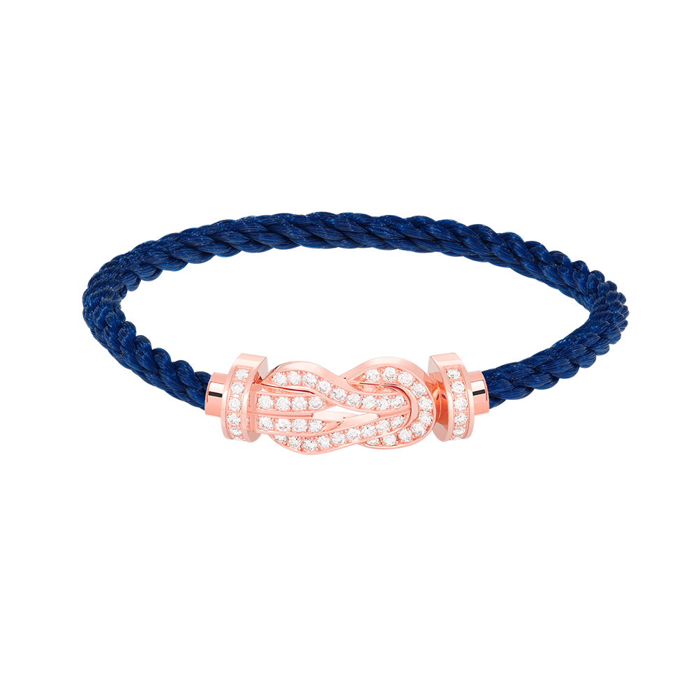 [CiCi]CHANCE LARGE 8 FIGURE BUCKLE FULL DIAMOND BRACELET ROSE GOLD