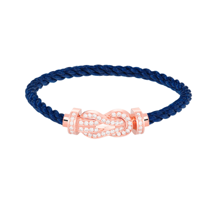 [CiCi]CHANCE LARGE 8 FIGURE BUCKLE FULL DIAMOND BRACELET ROSE GOLD