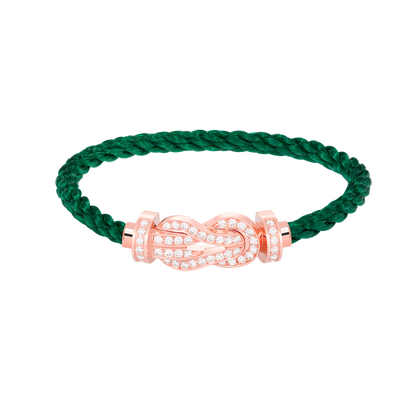 [CiCi]CHANCE LARGE 8 FIGURE BUCKLE FULL DIAMOND BRACELET ROSE GOLD
