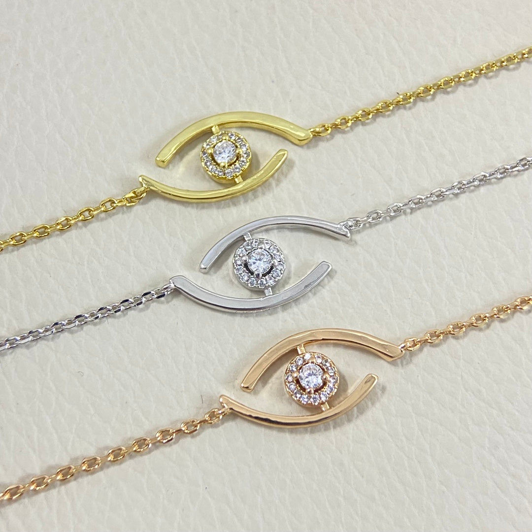 [CiCi]Lucky Eye Pave-Set Diamond Bracelet