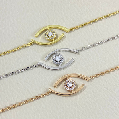[CiCi]Lucky Eye Pave-Set Diamond Bracelet