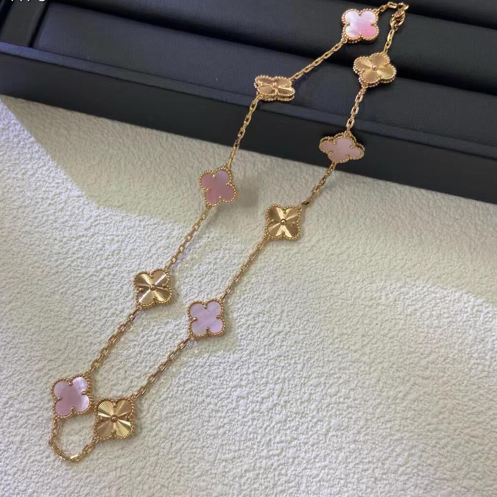[CiCi]CLOVER 10 MOTIFS LASER PINK MOP HALSKE.