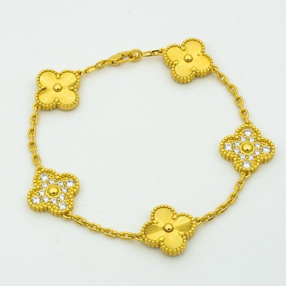 [CiCi] CLOVER 5 MOTIF LASER BRACELET COLLECTION