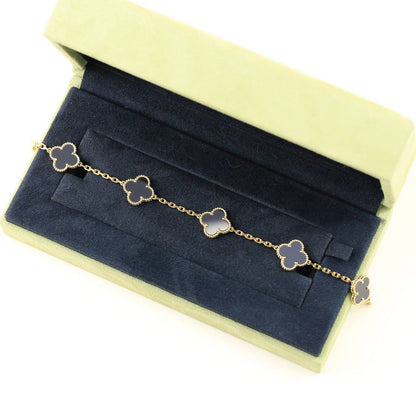 [CiCi] CLOVER 5 MOTIF ONYXS BRACELET COLLECTION