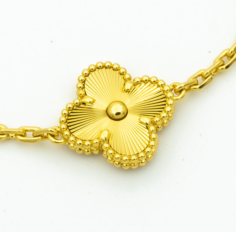 [CiCi] CLOVER 5 MOTIF LASER BRACELET COLLECTION