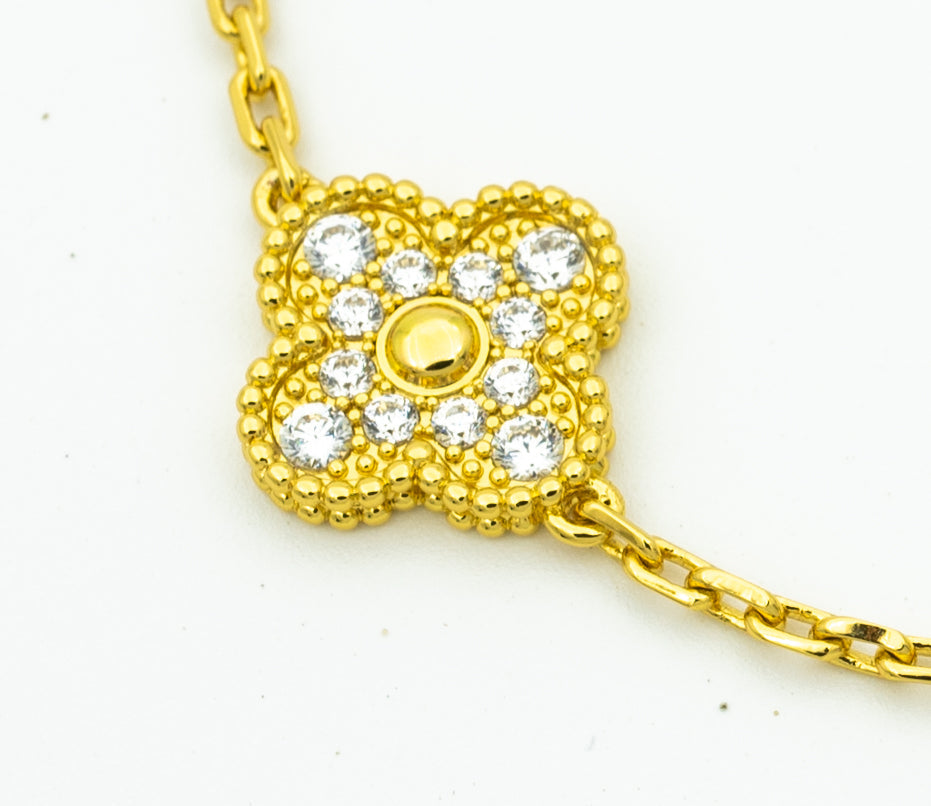 [CiCi] CLOVER 5 MOTIF LASER BRACELET COLLECTION