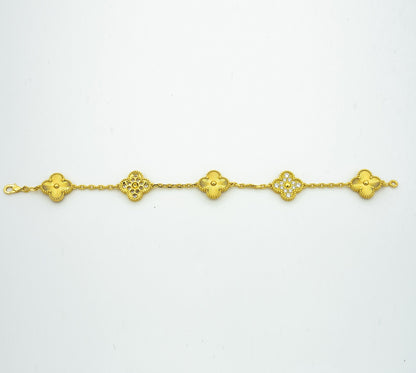 [CiCi] CLOVER 5 MOTIF LASER BRACELET COLLECTION