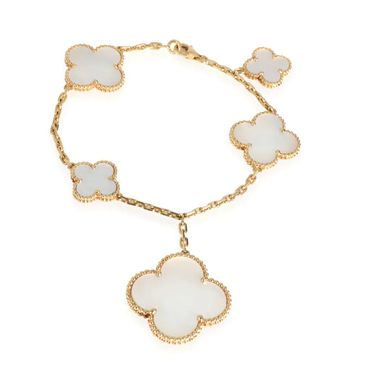 [CiCi]MAGIC CLOVER MOP GOLD BRACELET 5 MOTIFS