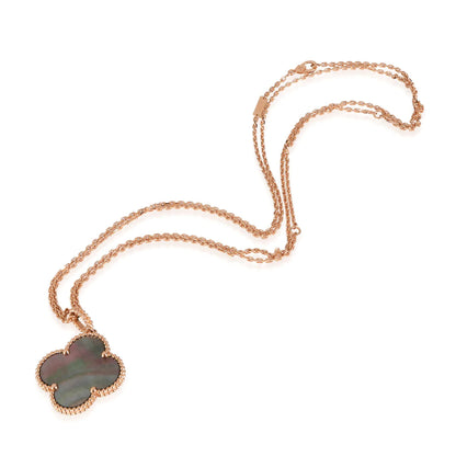 [CiCi]CLOVER 25MM GOLD DARK MOP BIG CLOVER NECKLACE
