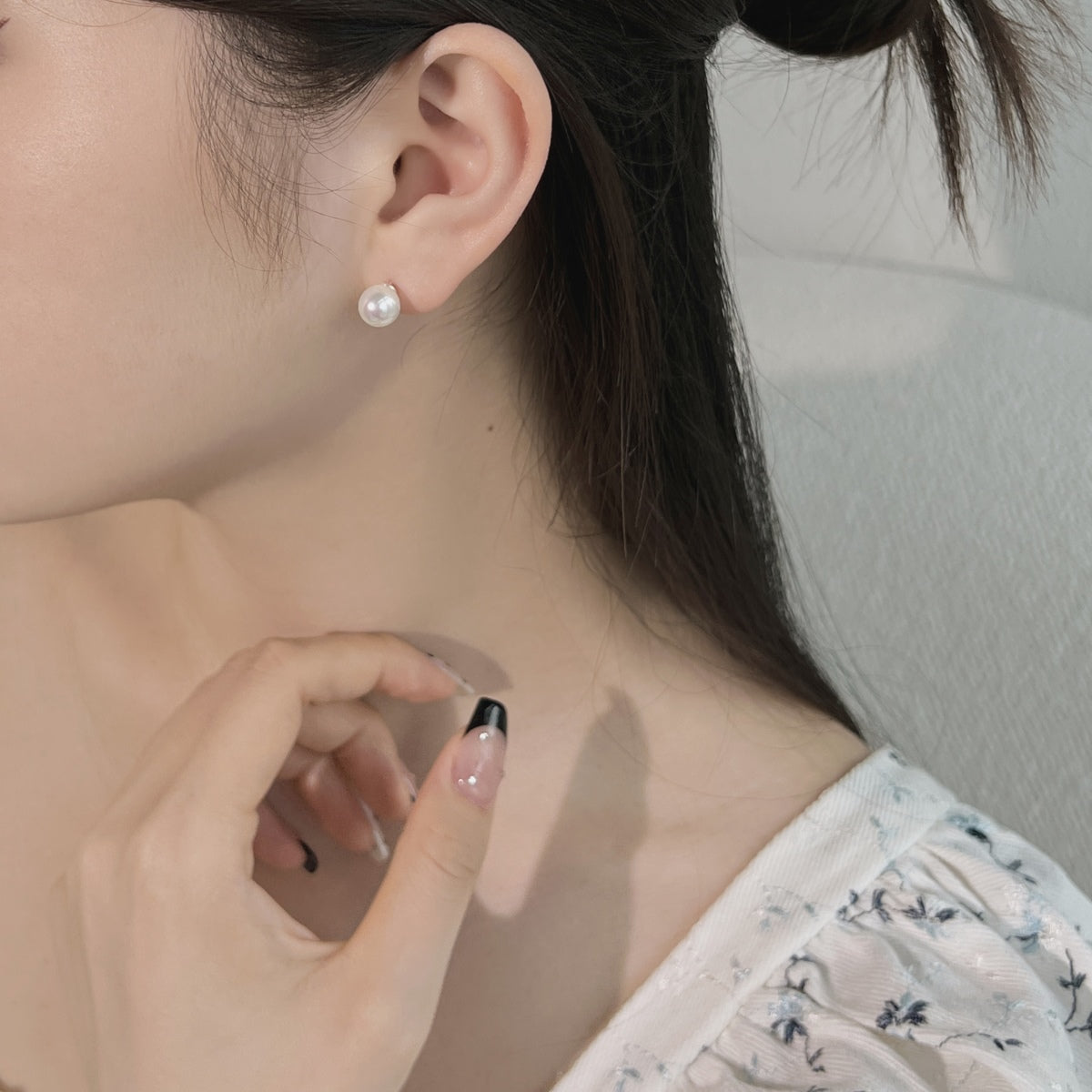 [CiCi]Delicate Pearl Earrings