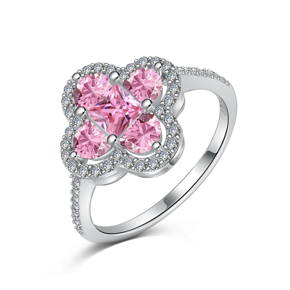 [CiCi]Luxurious Eternity Flower Shape Banquet Ring