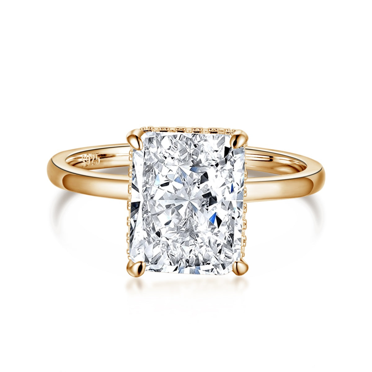 [CiCi]4.0 Carat Ornate Enchanting Radiand Cut Banquet Ring