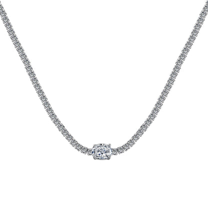 [CiCi]1.0 Carat Shining Oval Cut Necklace