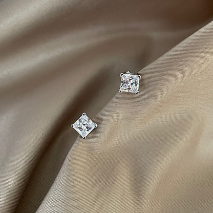 [CiCi]Delicate Square Shape Earrings