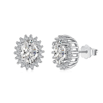 [CiCi]Delicate Radiant Oval Cut Daily Earrings