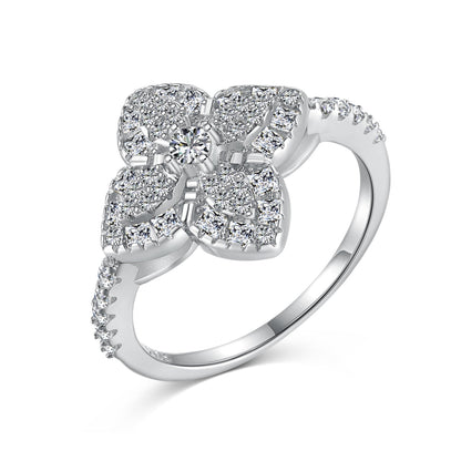 [CiCi]Luxurious Colorful Flower Shape Banquet Ring