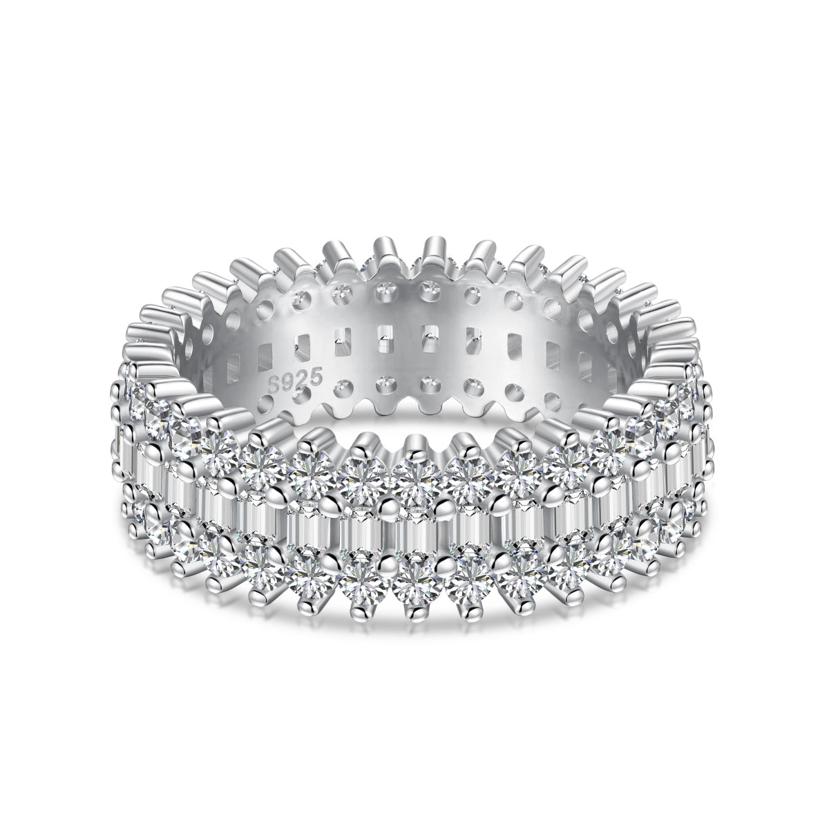 [CiCi]Ornate Colorful Radiant Cut Daily Ring