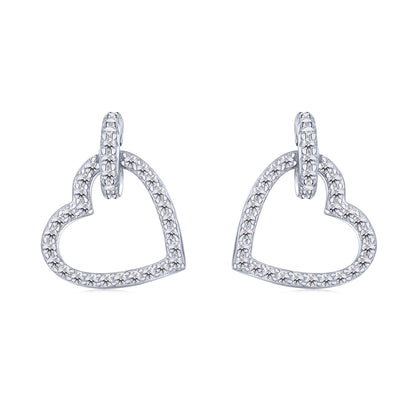 [CiCi]Dainty Heart Shape Earrings