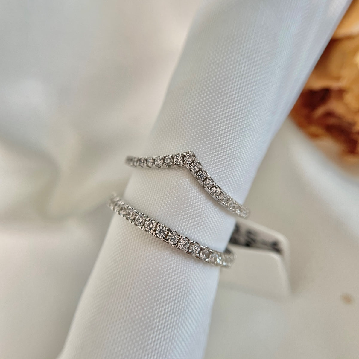 [CiCi]Elaborate Tennis Band Ring