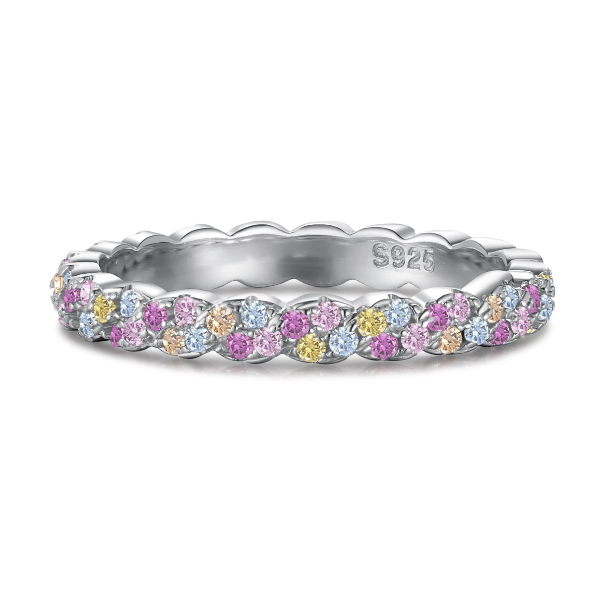 [CiCi]Dainty Ebullient Round Cut Daily Ring