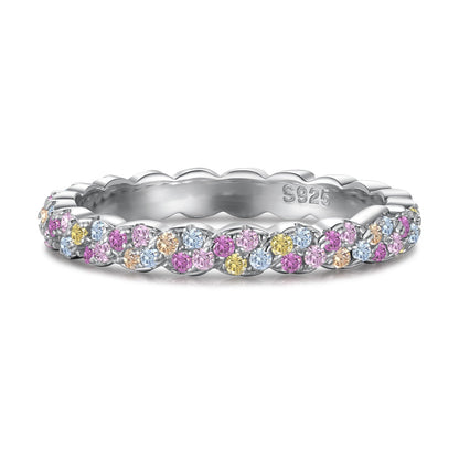 [CiCi]Dainty Ebullient Round Cut Daily Ring