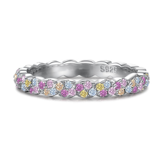 [CiCi]Dainty Ebullient Round Cut Daily Ring