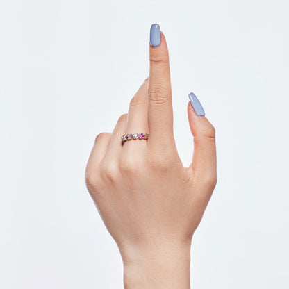 [CiCi]Delicate Vibrant Emerald Cut Daily Ring