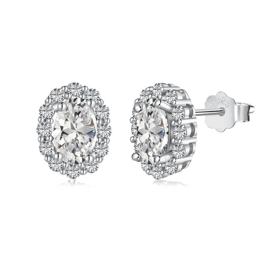 [CiCi]Delicate Unique Oval Cut Daily Earrings