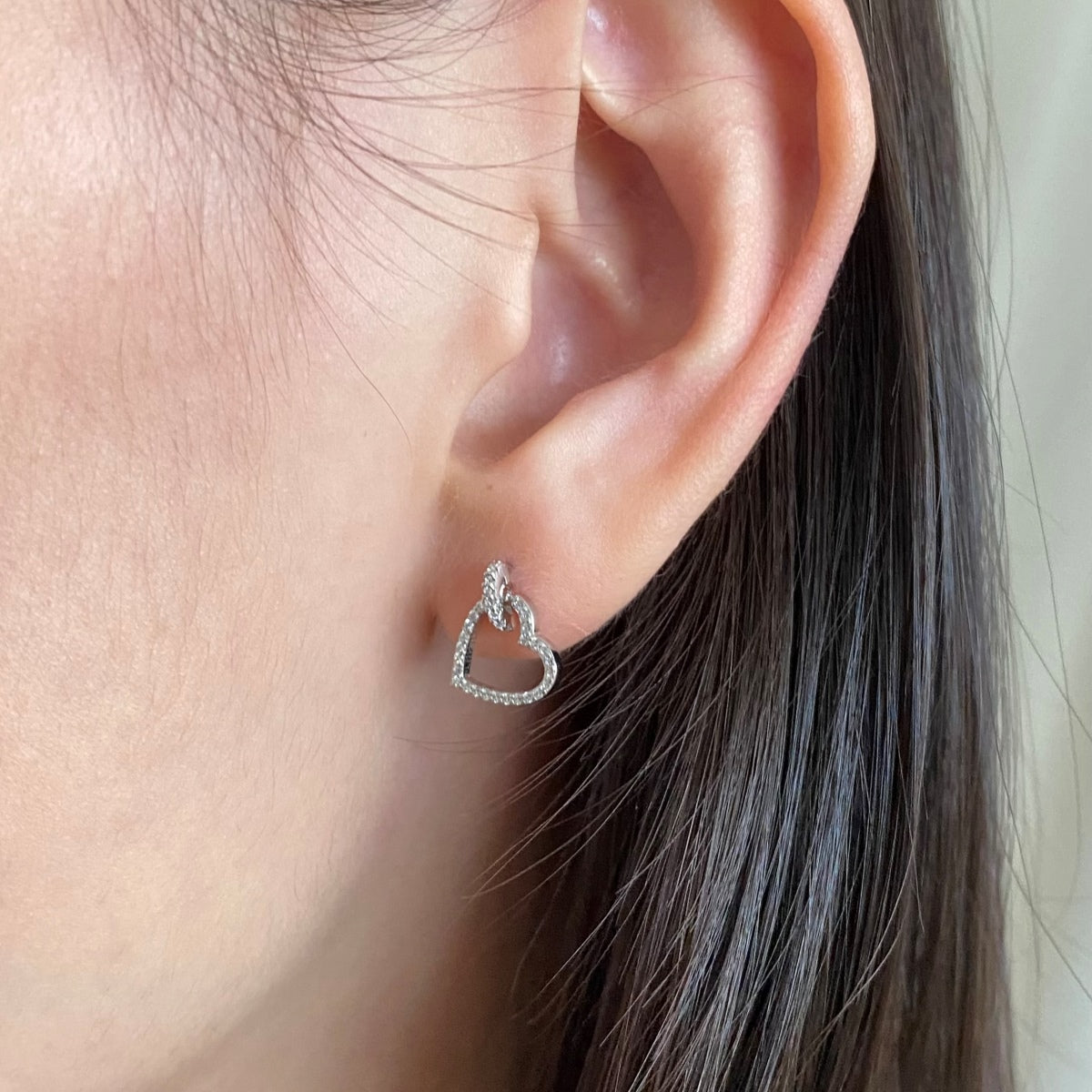 [CiCi]Dainty Heart Shape Earrings